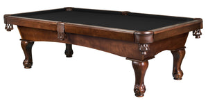 Legacy Billiards 8 Ft Blazer Pool Table in Nutmeg Finish with Black Cloth