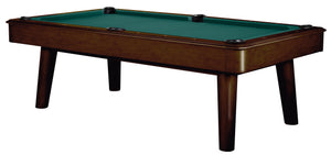 Legacy Billiards 7 Ft Collins Pool Table in Nutmeg Finish with Dark Green Cloth