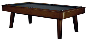 Legacy Billiards 7 Ft Collins Pool Table in Nutmeg Finish with Black Cloth