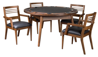 Legacy Billiards Collins Game Chairs with Collins Game Table