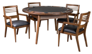 Legacy Billiards Collins Game Chairs with Collins Game Table