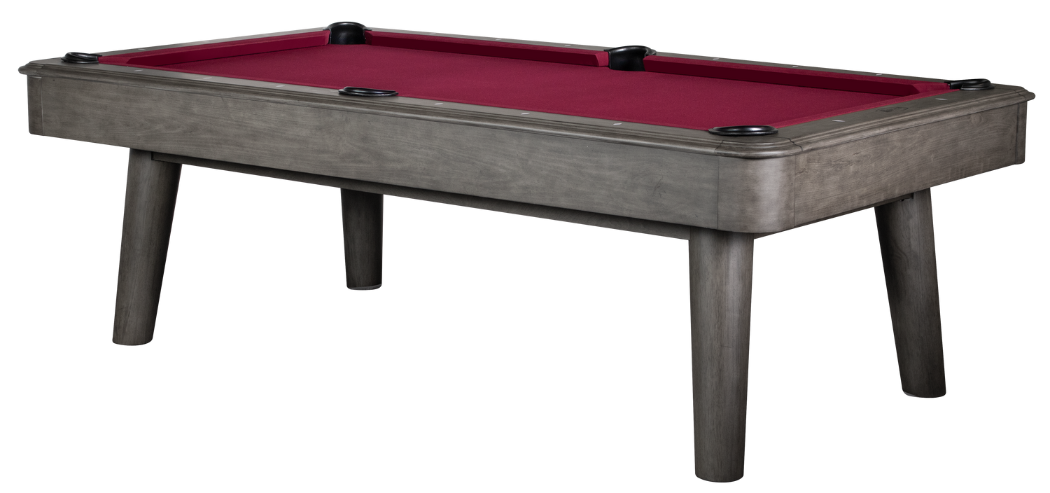 Legacy Billiards 7 Ft Collins Pool Table in Shade Finish with Red Cloth