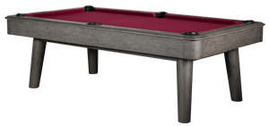 Legacy Billiards 7 Ft Collins Pool Table in Shade Finish with Red Cloth