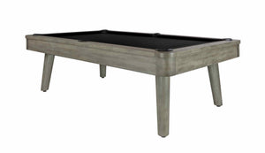 Legacy Billiards 7 Ft Collins Pool Table in Overcast Finish with Black Cloth