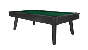 Legacy Billiards 7 Ft Collins Pool Table in Raven Finish with Dark Green Cloth