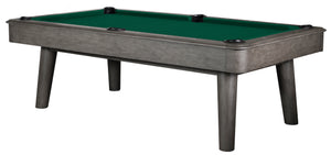 Legacy Billiards 7 Ft Collins Pool Table in Shade Finish with Dark Green Cloth