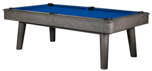 Legacy Billiards 8 Ft Collins Pool Table in Shade Finish with Blue Cloth
