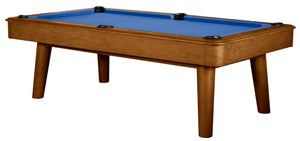 Legacy Billiards 7 Ft Collins Pool Table in Walnut Finish with Blue Cloth