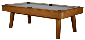 Legacy Billiards 8 Ft Collins Pool Table in Walnut Finish with Grey Cloth