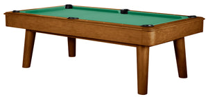 Legacy Billiards 8 Ft Collins Pool Table in Walnut Finish with Green Cloth