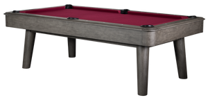 Legacy Billiards 8 Ft Collins Pool Table in Shade Finish with Red Cloth Primary Image