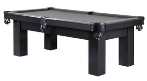Legacy Billiards 7 Ft Colt Pool Table in Raven Finish with Grey Cloth