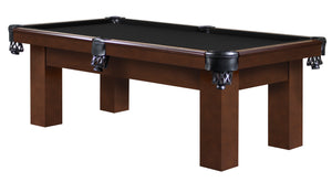 Legacy Billiards Seven Foot Colt Pool Table in nutmeg finish with black cloth