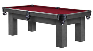 Legacy Billiards Seven Foot Colt Pool Table in Shade finish with Legacy red cloth