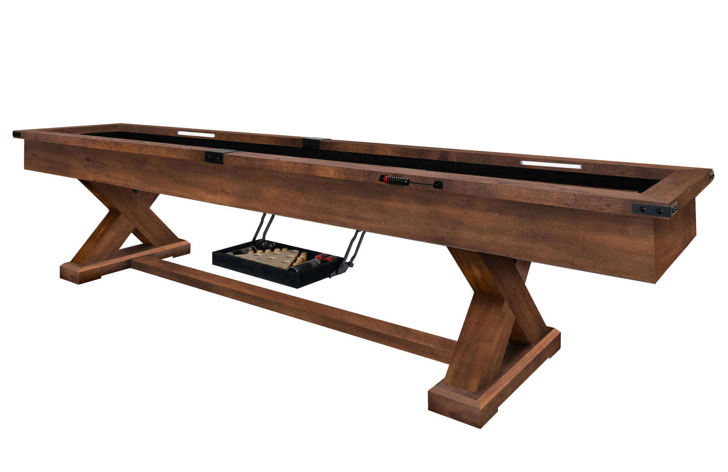 Legacy Billiards Cumberland 12 Ft Shuffleboard in Gunshot Finish