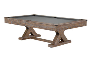 Legacy Billiards 7 Ft Cumberland Pool Table in Smoke Finish with Grey Cloth