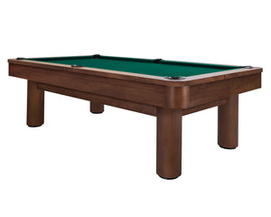 Legacy Billiards Dillard 7 Ft Pool Table in Nutmeg Finish with Traditional Green Cloth