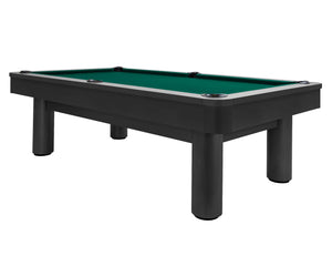 Legacy Billiards Dillard 7 Ft Pool Table in Raven Finish with Traditional Green Cloth