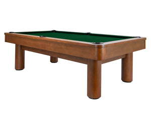Legacy Billiards Dillard 7 Ft Pool Table in Walnut Finish with Dark Green Cloth
