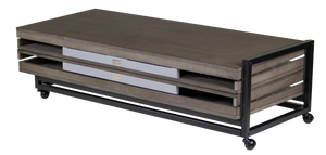 Baylor II 8 Ft Pool Table Dining Collection - Rustic Series