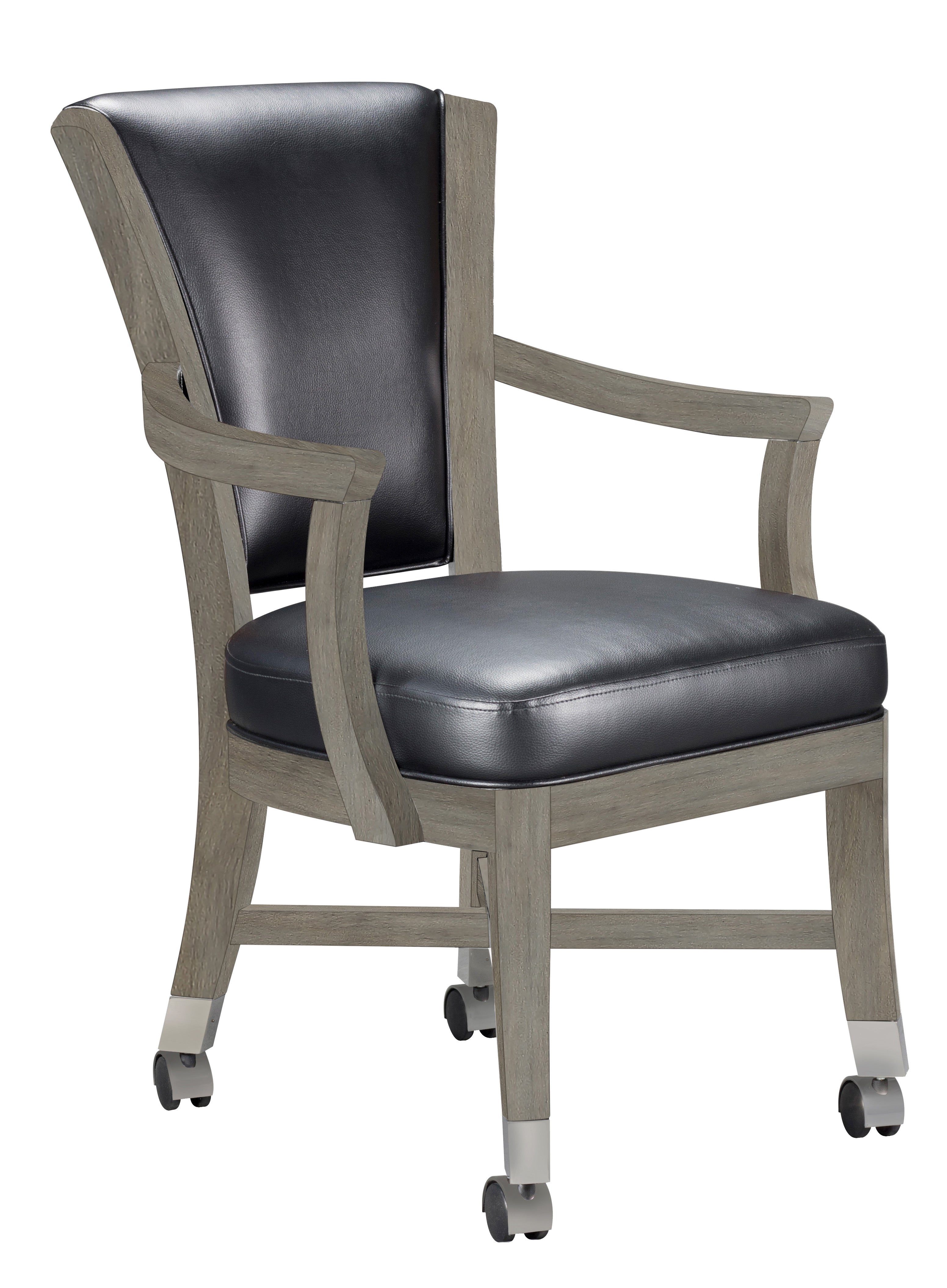 Legacy Billiards Elite Caster Game Chair in Overcast Finish