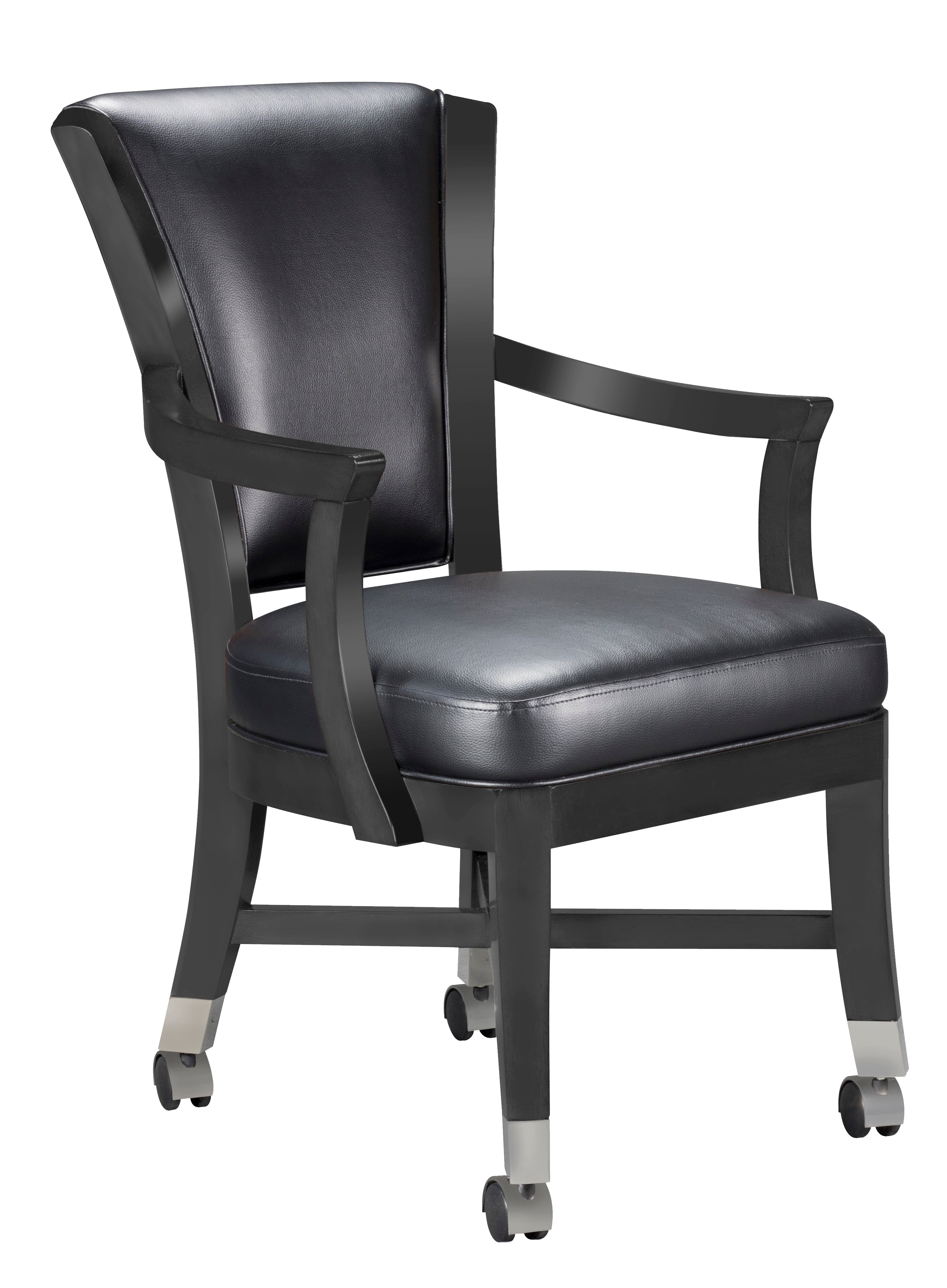 Legacy Billiards Elite Caster Game Chair in Raven Finish