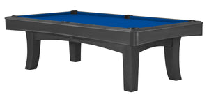 Legacy Billiards 7 Ft Ella II Pool Table in Graphite Finish with Blue Cloth