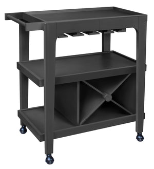 Legacy Billiards Emory Bar Cart in Graphite Finish