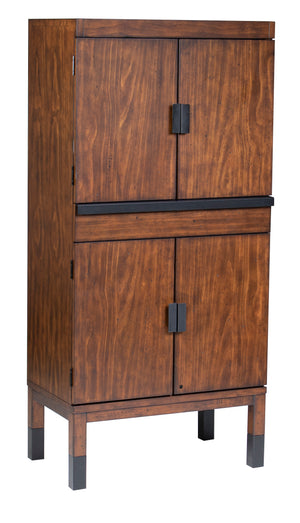 Legacy Billiards Harpeth Bar Cabinet in Gunshot Finish