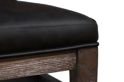 Legacy Billiards Harpeth Dining Chair Seat Corner Closeup