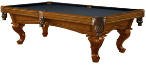 Legacy Billiards 8 Ft Mallory Pool Table in Walnut Finish with Black Cloth