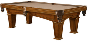 Legacy Billiards 7 Ft Mesa Pool Table in Walnut Finish with Tan Cloth