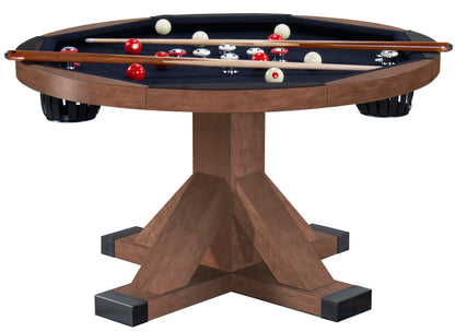 Legacy Billiards Sterling 3 in 1 Game Table with Poker, Dining and Bumper Pool in Walnut Finish