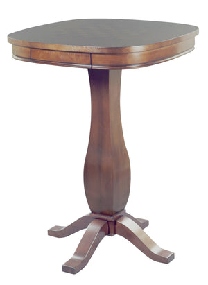 Legacy Billiards Signature Pub Table with Chess Inlay in Walnut Finish