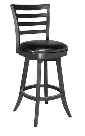 Legacy Billiards Sterling Backed Barstool in Graphite Finish
