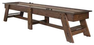 Legacy Billiards 14 Ft Barren Shuffleboard in Gunshot Finish