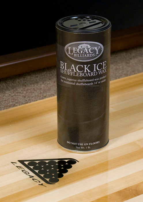 Legacy Billiards Can of Black Ice Brand 100 Percent Nut Free Shuffleboard Wax