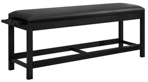 Legacy Billiards Classic Backless Storage Bench in Graphite Finish Primary Image