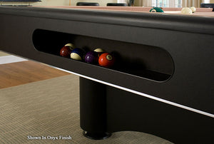 Legacy Billiards 8 Ft Destroyer Pool Table Ball Box Closeup