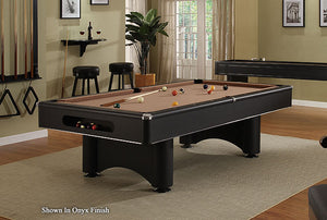 Room Shot of the Legacy Billiards 7 Ft Destroyer Pool Table with Tan Cloth