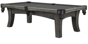 Legacy Billiards 8 Ft Ella Pool Table in Shade Finish with Grey Cloth