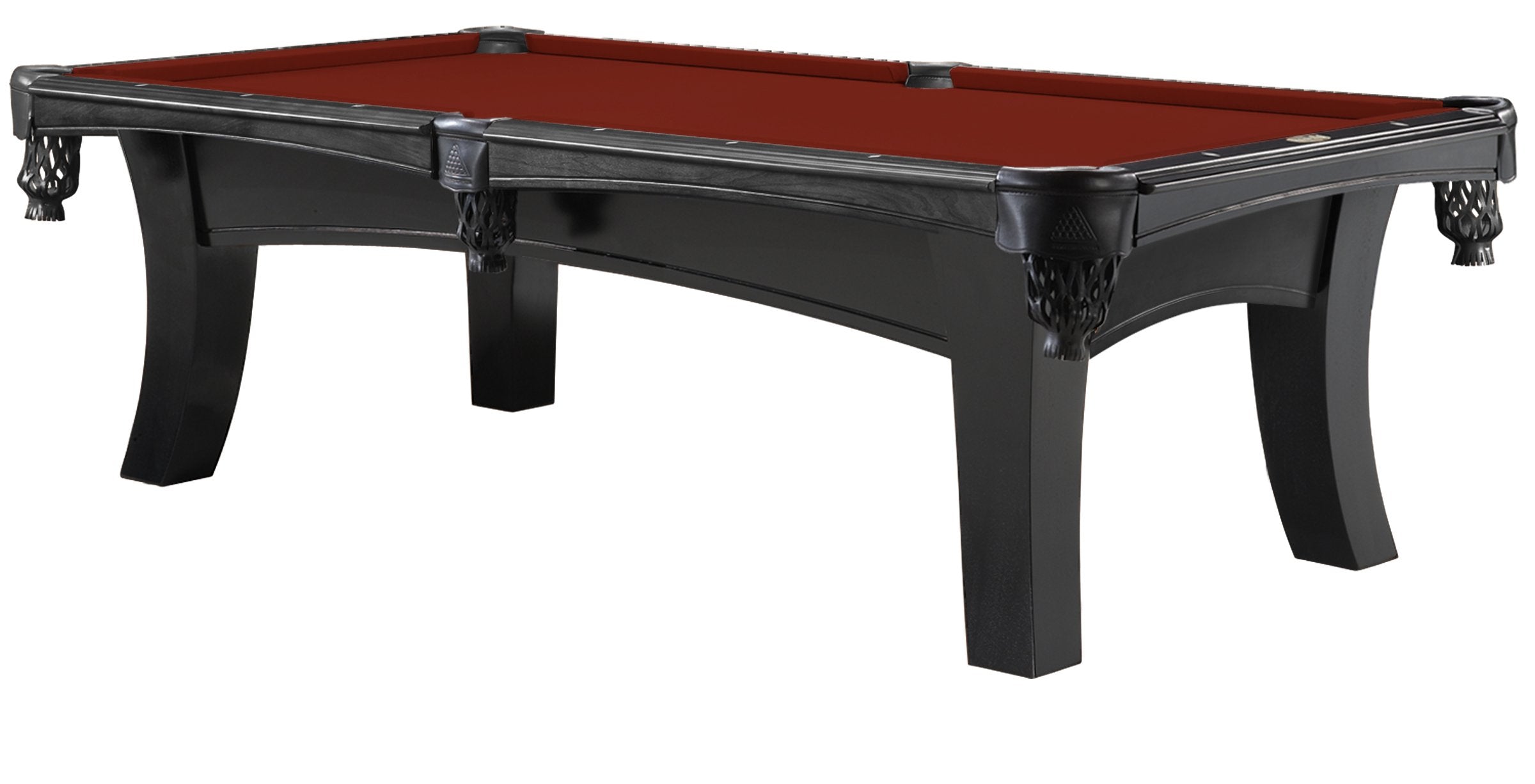 Legacy Billiards 8 Ft Ella Pool Table in Graphite Finish with Red Cloth