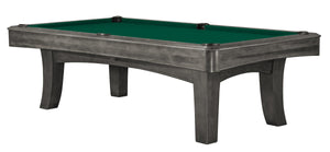 Legacy Billiards 8 Ft Ella II Pool Table in Shade Finish with Dark Green Cloth