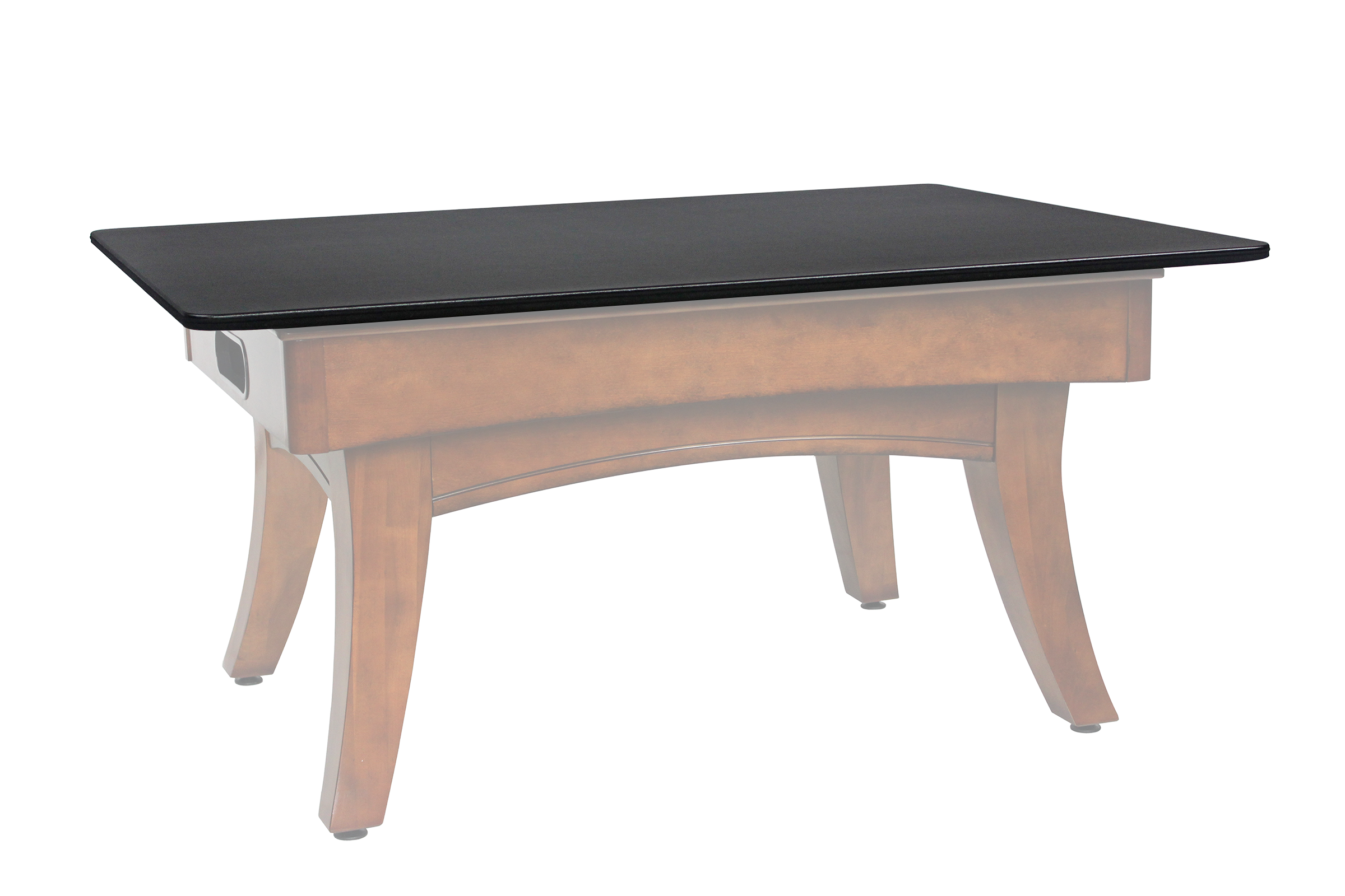 Legacy Billiards 2 in 1 Game Table Top Shown on Top of an Ella Bumper Pool Table Primary Image