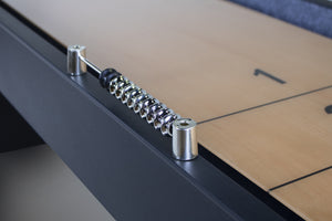 Legacy Billiards 12 Ft Destroyer Shuffleboard Abacus Scorer Closeup