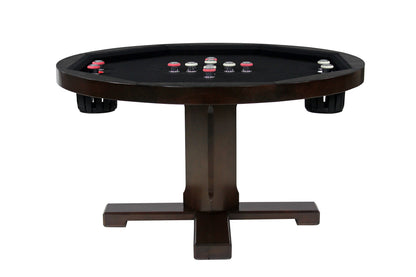 Legacy Billiards Heritage 3 in 1 Game Table with Poker, Dining and Bumper Pool in Nutmeg Finish Bumper Pool Option