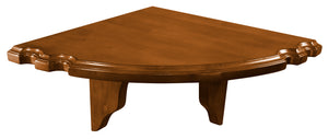 Legacy Billiards Oversized Corner Shelf with Cue Notches in Walnut Finish Primary Image