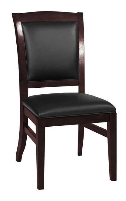 Legacy Billiards Heritage Dining Game Chair in Black Cherry Finish