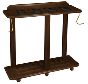 Legacy Billiards Heritage Floor Cue Rack in Nutmeg Finish