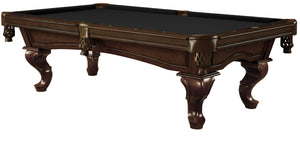 Legacy Billiards 7 Ft Mallory Pool Table in Nutmeg Finish with Black Cloth